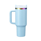 40oz Engraved Bookshelf Tumbler with Handle – Stainless Steel Insulated Cup