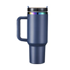 40oz Engraved Bookshelf Tumbler with Handle – Stainless Steel Insulated Cup