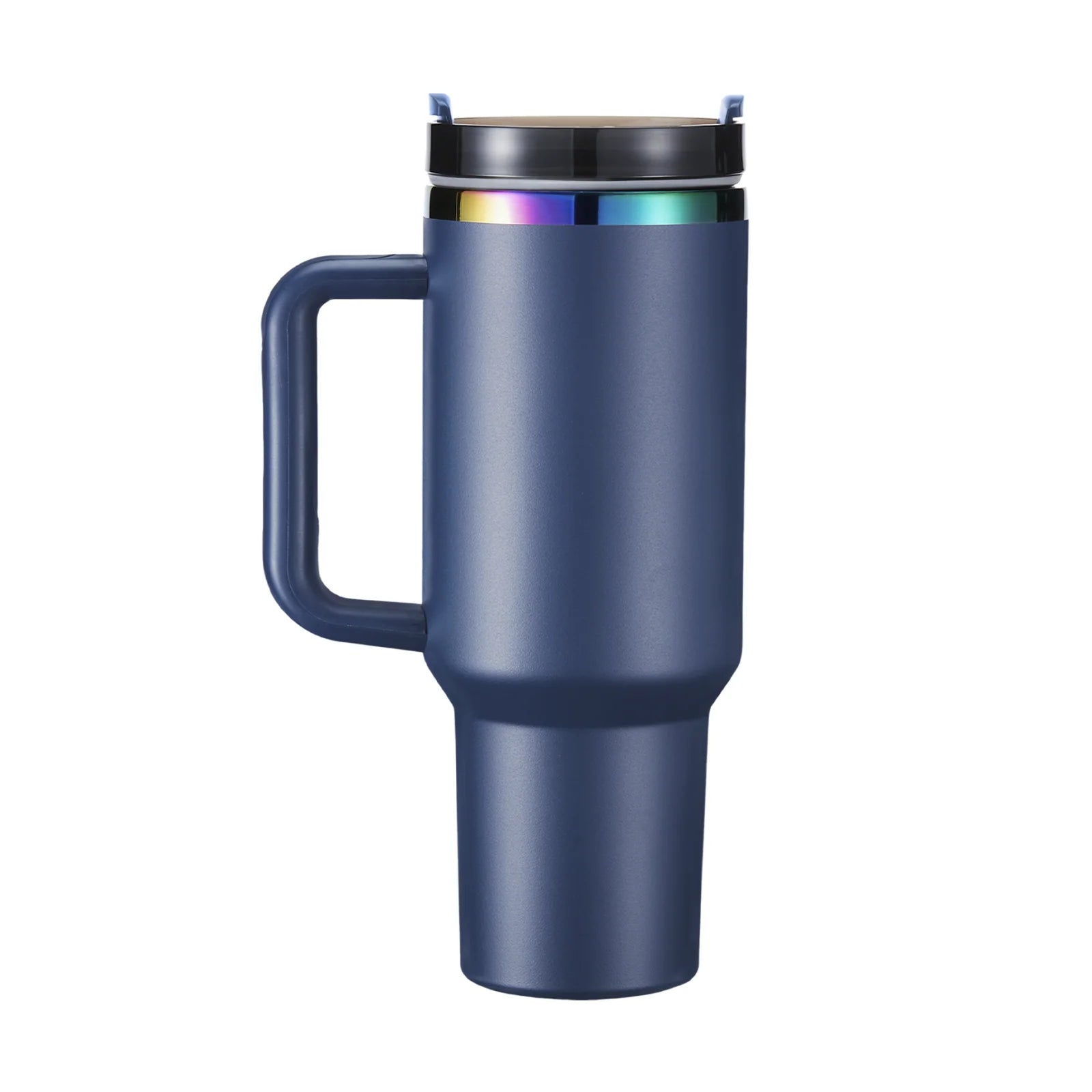 40oz Engraved Bookshelf Tumbler with Handle – Stainless Steel Insulated Cup