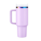 40oz Engraved Bookshelf Tumbler with Handle – Stainless Steel Insulated Cup