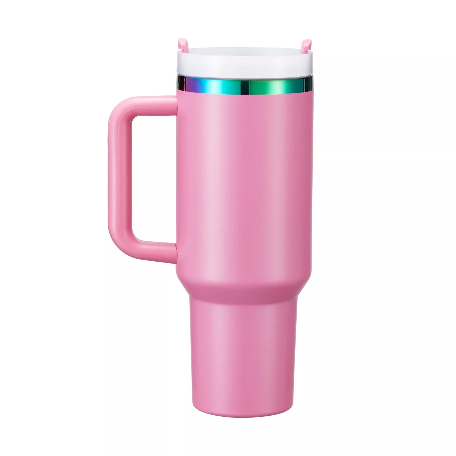 40oz Engraved Bookshelf Tumbler with Handle – Stainless Steel Insulated Cup