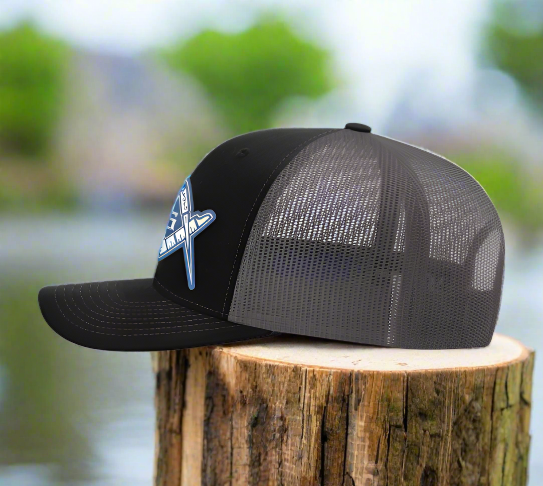 Custom Masonic Cap with Square & Compass Patch