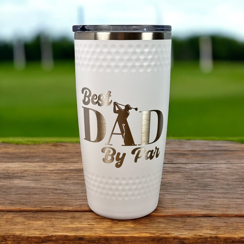 Engraved 20oz Golf Tumbler with Dimple Texture - Polar Camel Brand