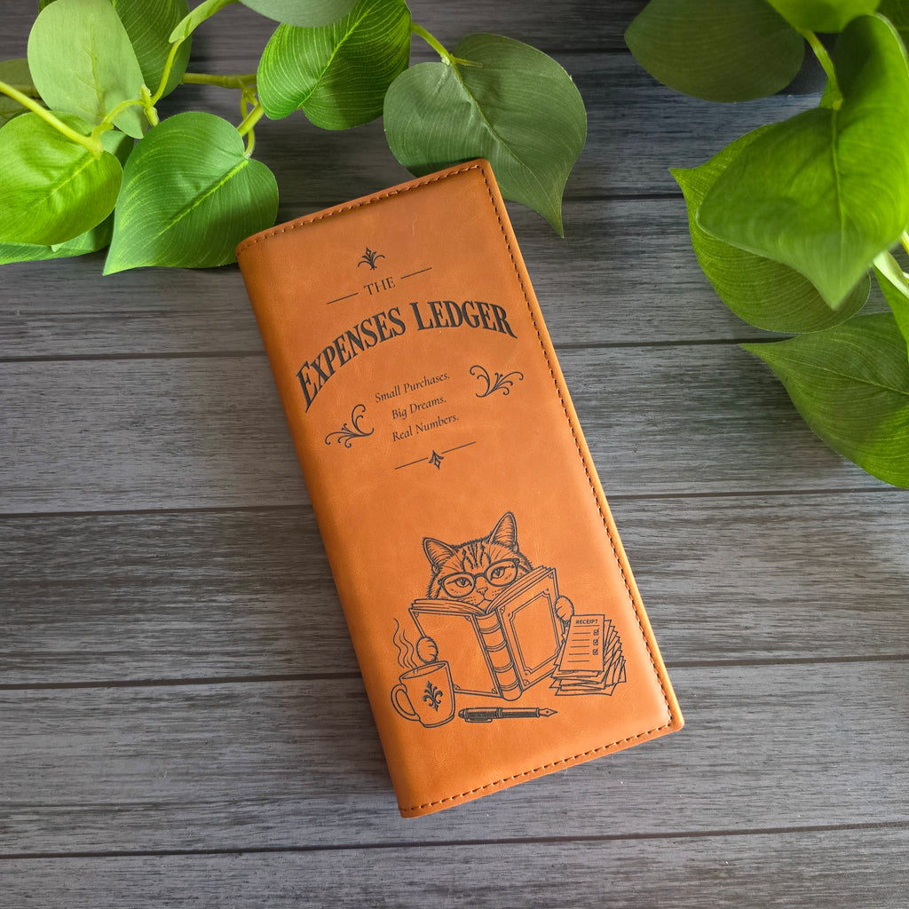 Custom Engraved Refillable Tally Book | Premium Leatherette