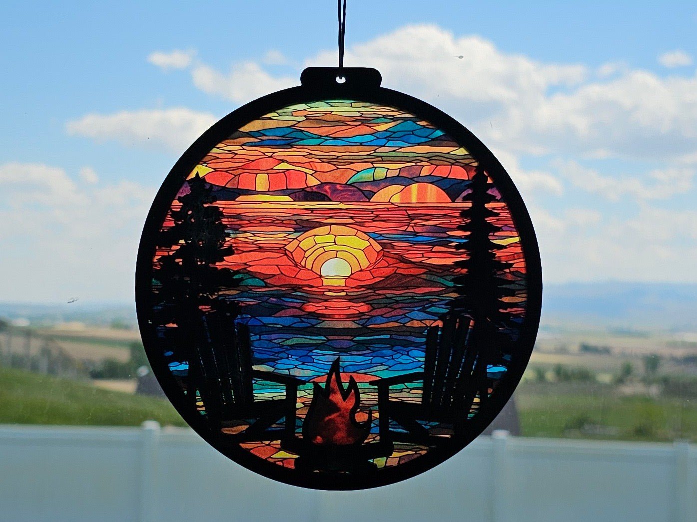 Sunset and Firelight Suncatcher