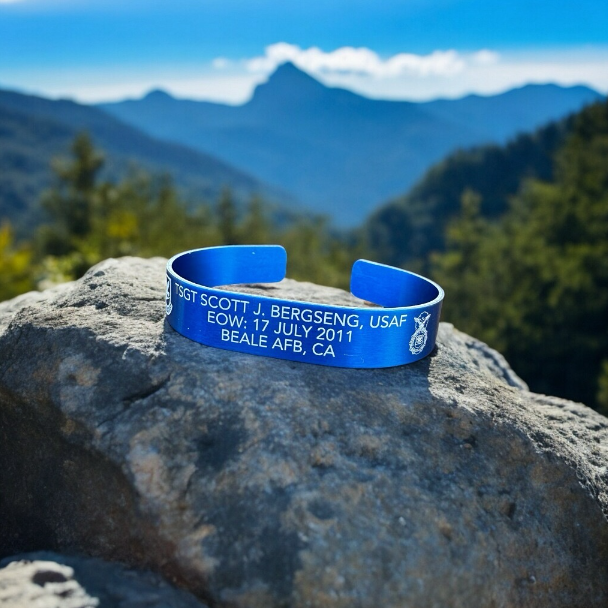 Custom Engraved Memorial Cuff Bracelet