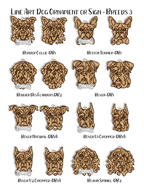 Personalized Dog Portrait - Wood Line Art Decor - 96 Breeds with Optional Name Bone or Winged Paw