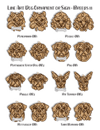 Personalized Dog Portrait - Wood Line Art Decor - 96 Breeds with Optional Name Bone or Winged Paw