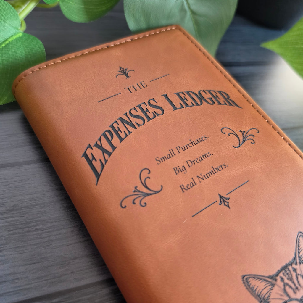 Custom engraved field notebook cover with personalized text