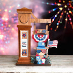 4th of July Highland Cow Interchangeable Sign Set for Wooden Post