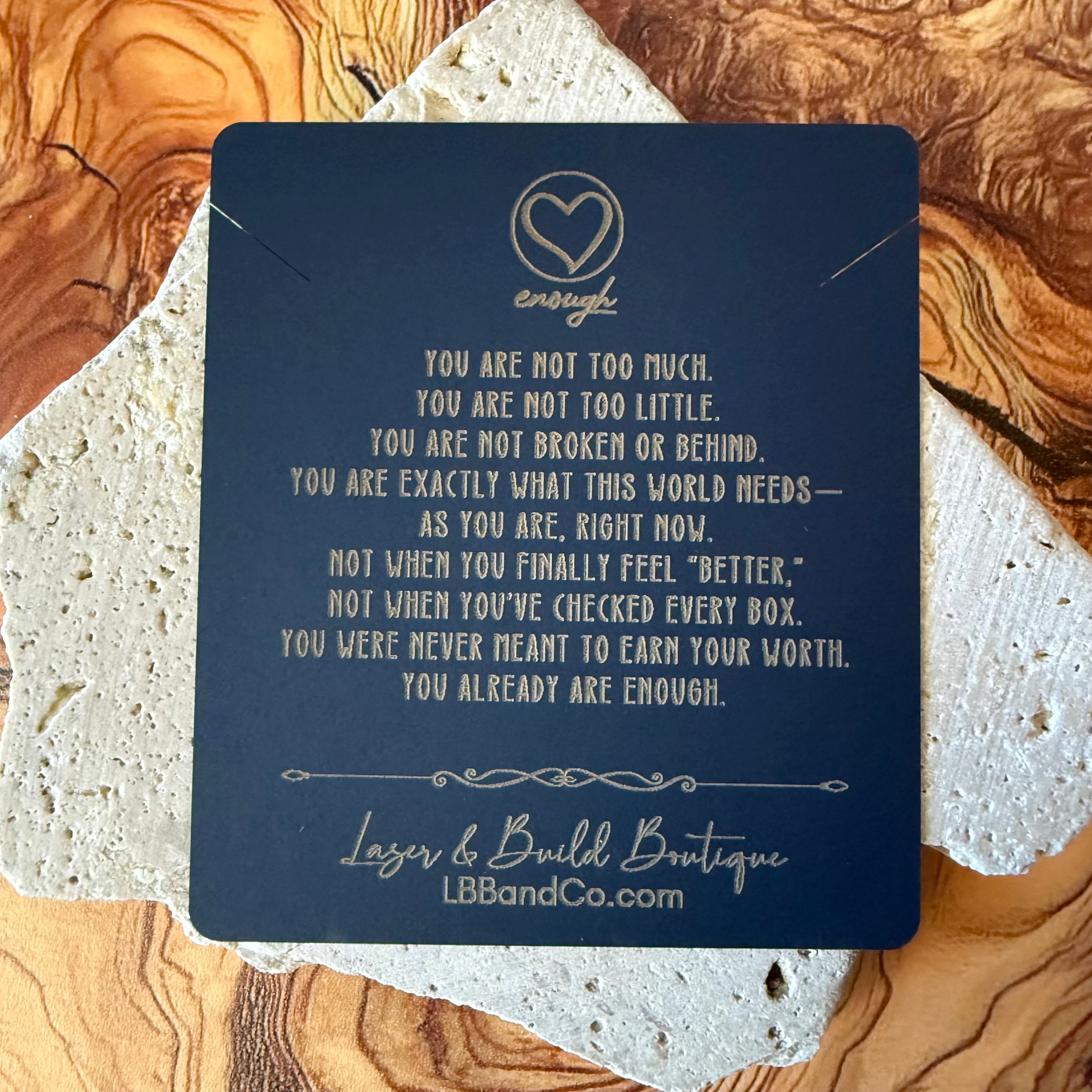 You Are Enough Necklace – Worth Whisper Collection