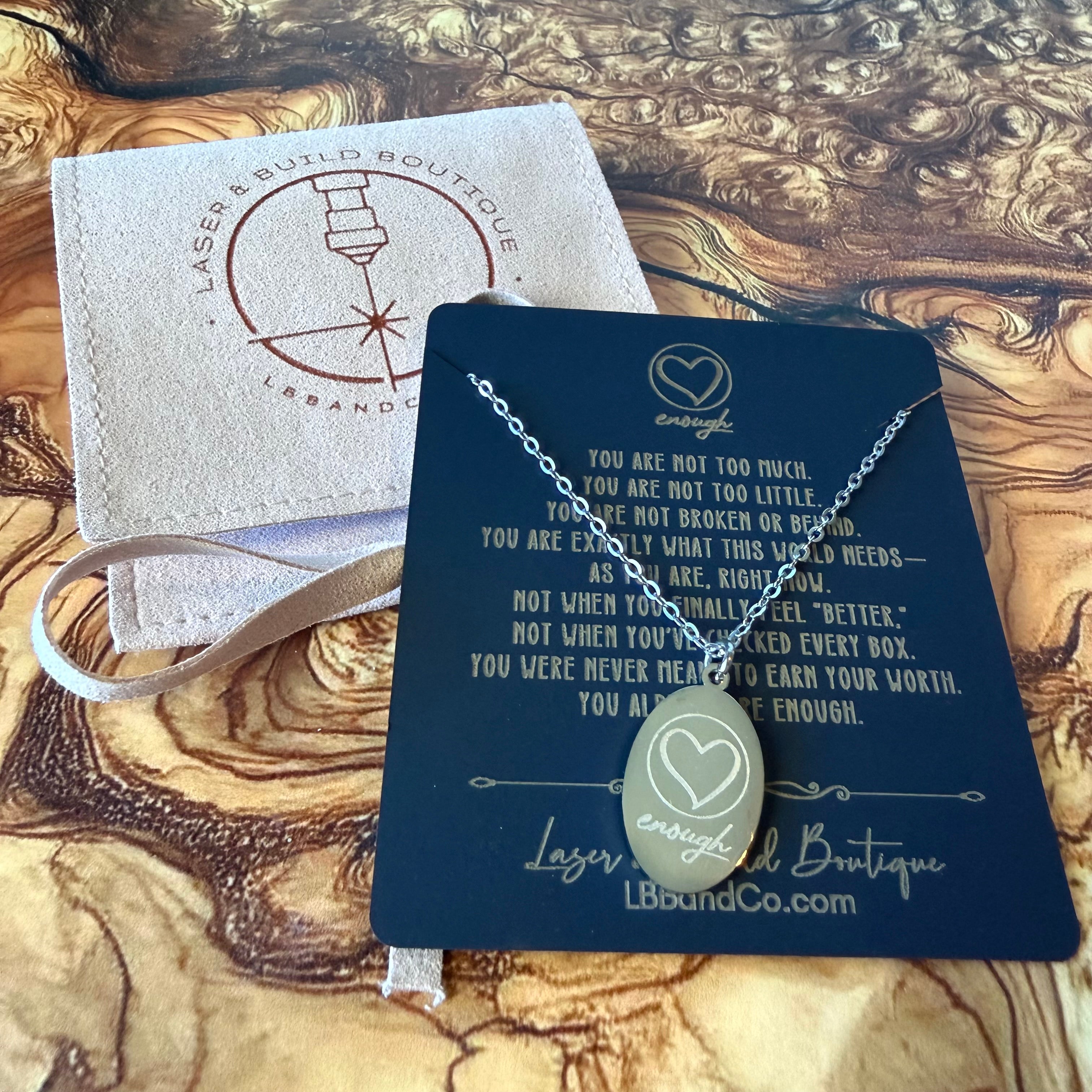 You Are Enough Necklace – Worth Whisper Collection