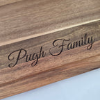 Personalized Charcuterie Board | Marble & Acacia Wood