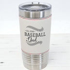 Custom Engraved Sports Tumblers | Leatherette Football, Baseball, Soccer & More