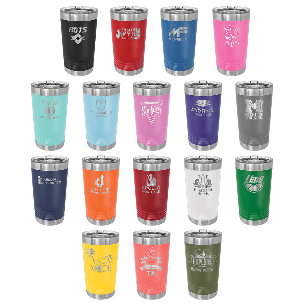 “Idaho Pride” Engraved Pint Tumbler – 16 oz Stainless Steel Polar Camel