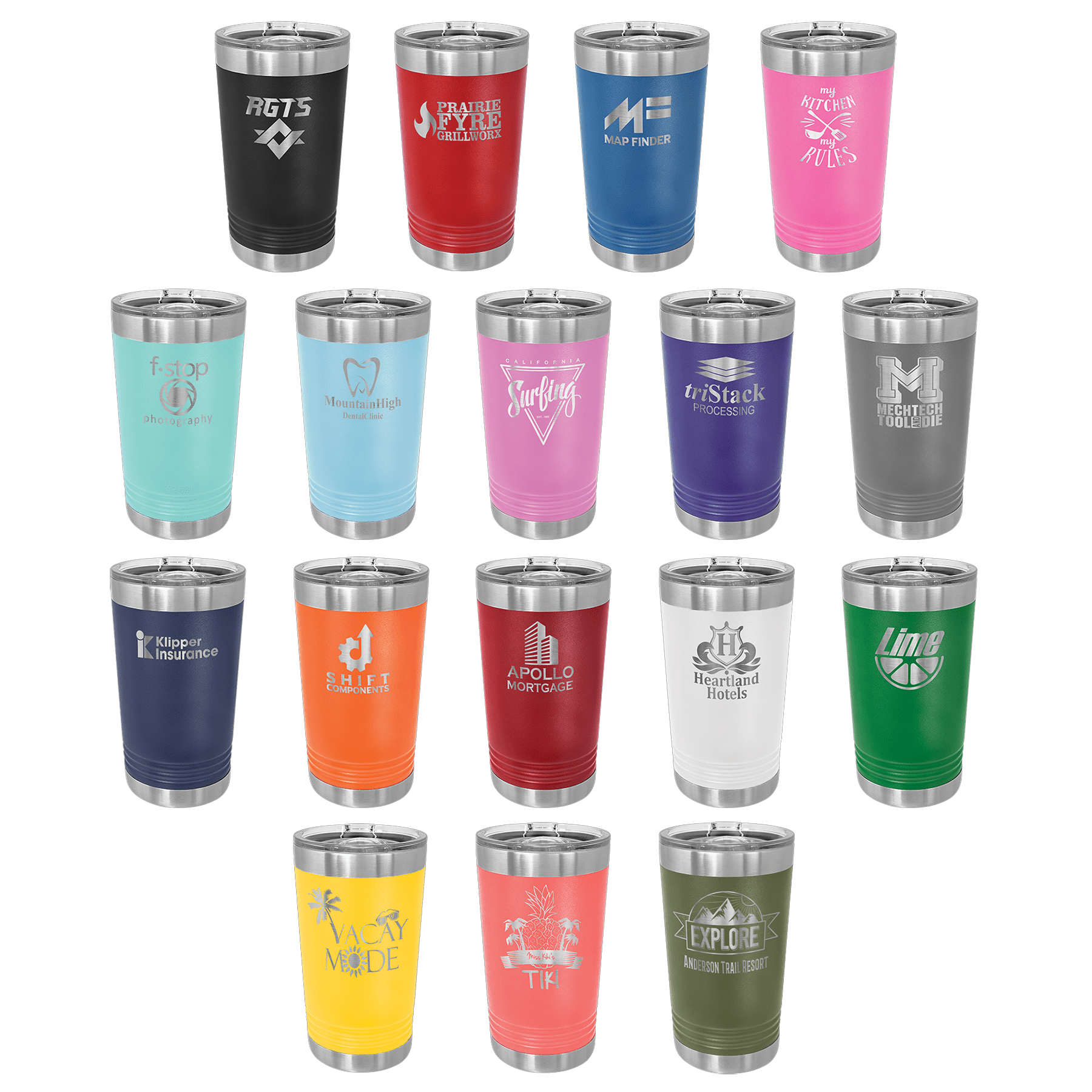 “Idaho Pride” Engraved Pint Tumbler – 16 oz Stainless Steel Polar Camel