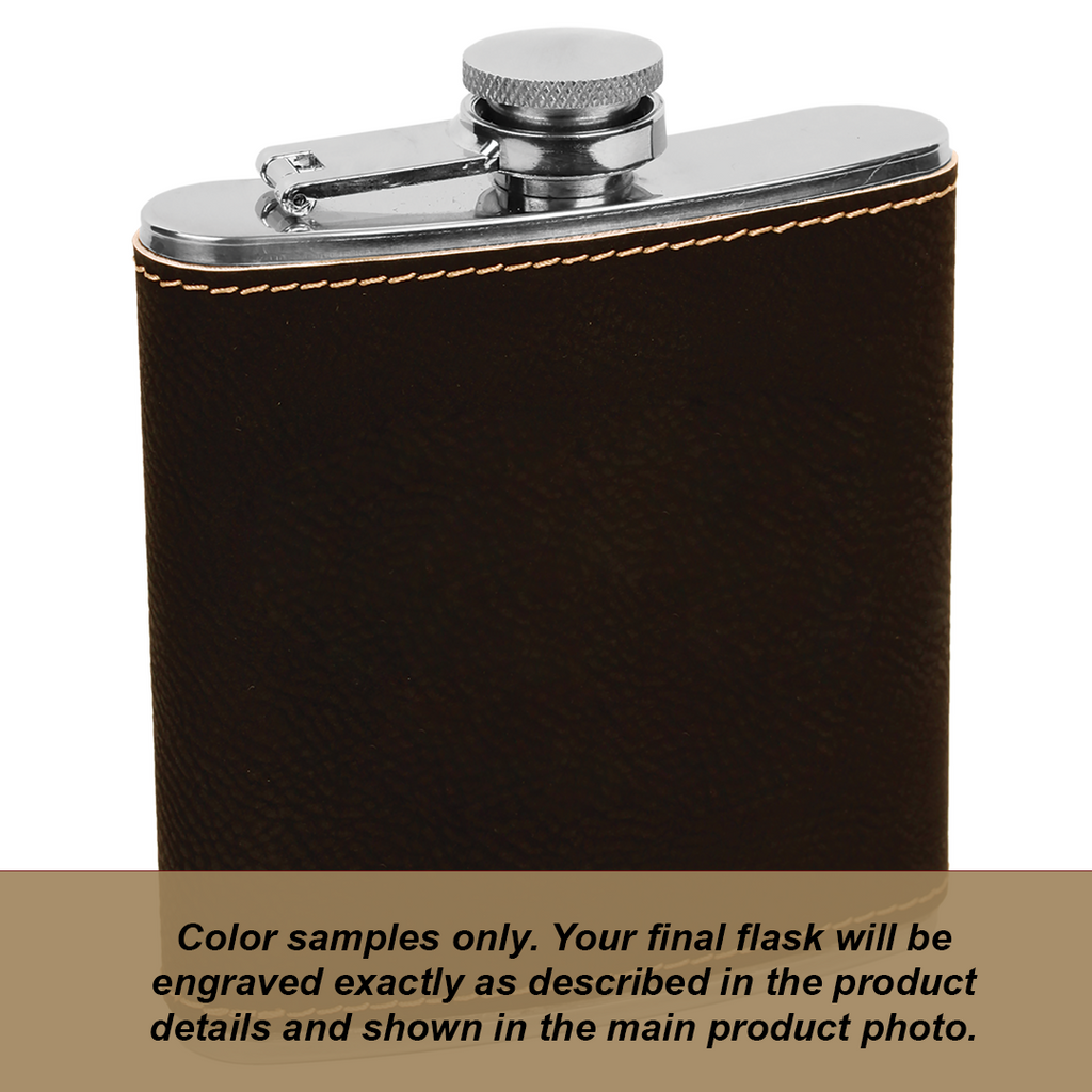 Personalized Birth Flower Flask- 6oz Stainless Steel