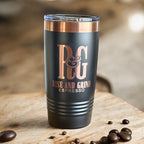 Rise & Grind Espresso - Engraved 20oz Stainless Steel Tumbler