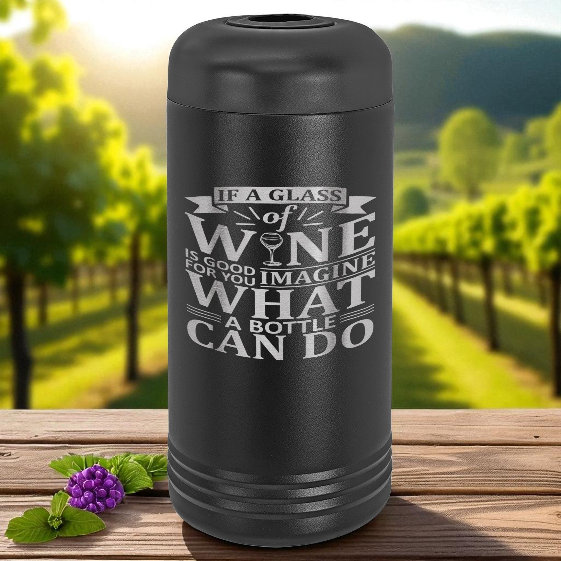 Custom Engraved Insulated Wine Chiller - Polar Camel Brand