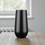 Personalized Affirmation Insulated Champagne Flutes with Floral Design