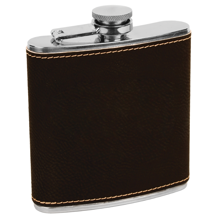 Custom Engraved Leatherette Flask