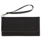 Personalized Wristlet Wallet | Custom Engraved Leatherette RFID Wallet