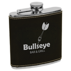 Custom Engraved Leatherette Flask