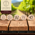 Personalized Monogram Wooden Wine Stoppers