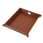 MakerFlo Laserette valet tray available in red with custom engraving