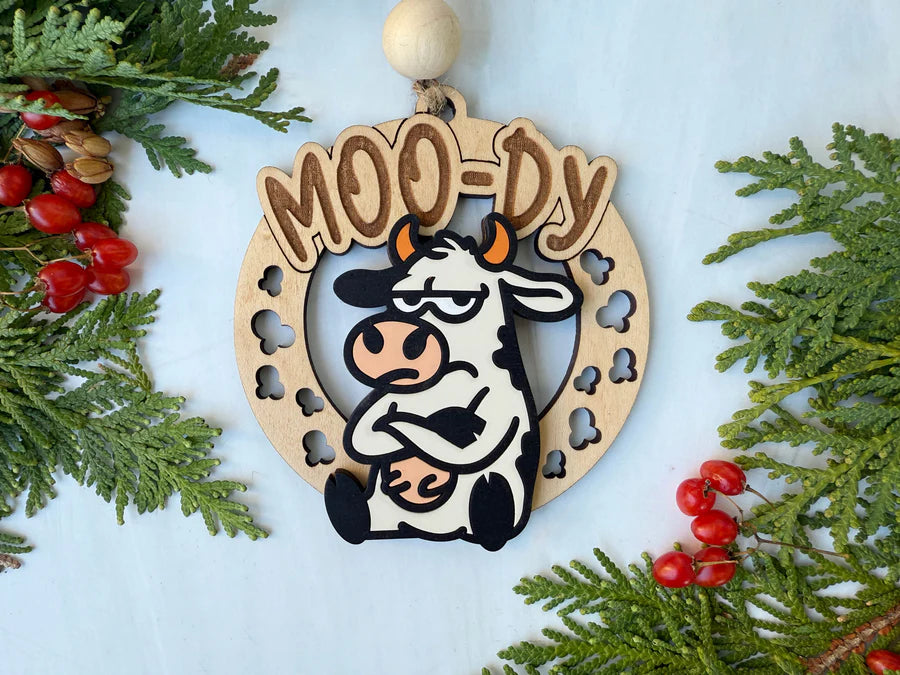 Cheeky Wood Ornaments