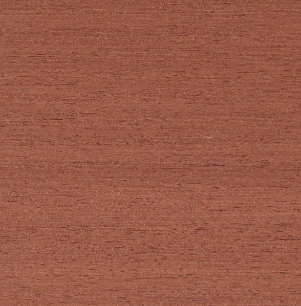 Personalized Wood Diary or Journal, Daisy Cutout Design, Refillable A5 - close-up of reddish wood texture.