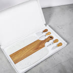 Charcuterie Board Set | Personalized Marble & Acacia