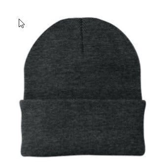 Custom Beanies with Engraved Leatherette Patch