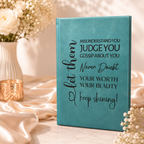 Engraved Leatherette Journal - “Let Them"