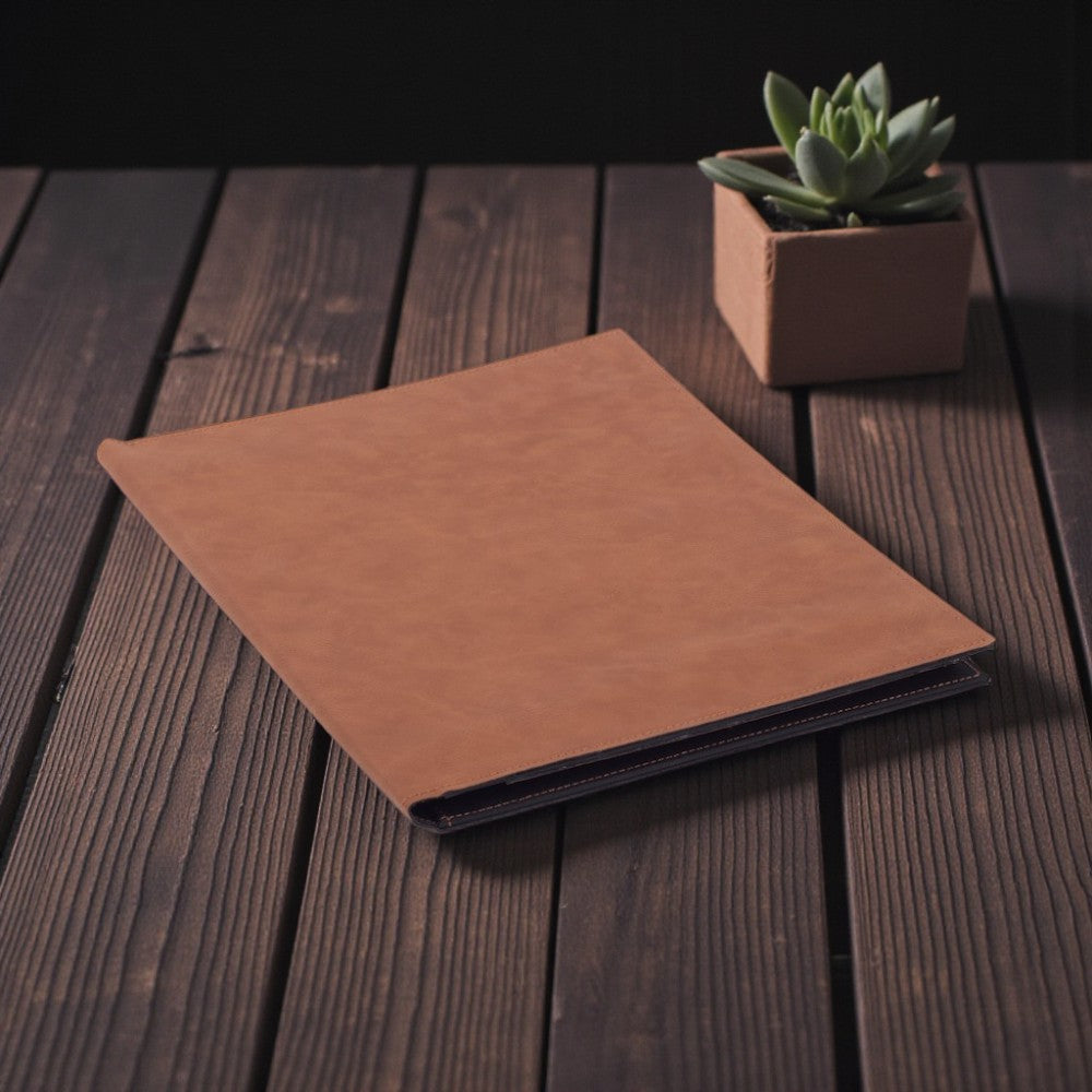 Custom Engraved Leatherette Portfolio with Notepad