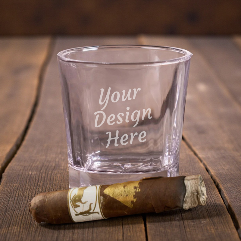 Custom Engraved Whiskey Rocks Glass