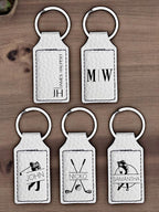 Premium Golf Keychain – Custom Engraved Leatherette®