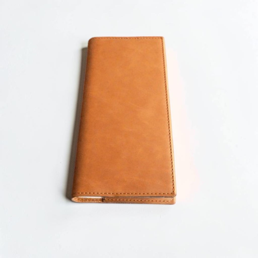 Rawhide leatherette tally book cover with custom engraving