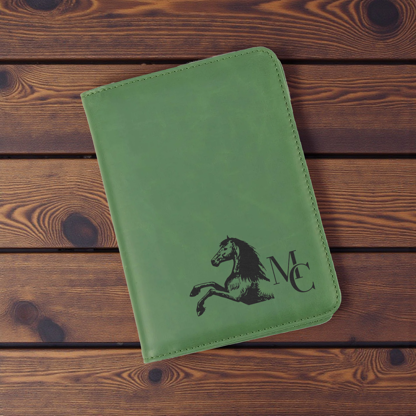 Custom engraved Personalized Laserette® Passport Wallet | RFID Travel Holder, Vegan Leather Travel Wallet by Laser & Build Bo