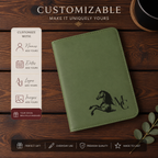 passport holder personalized with custom engraving