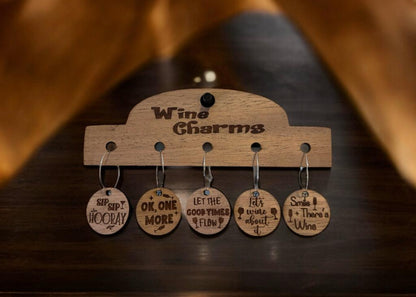 Witty Words of Winedom Wine Charms