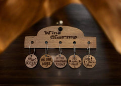 Witty Words of Winedom Wine Charm Set