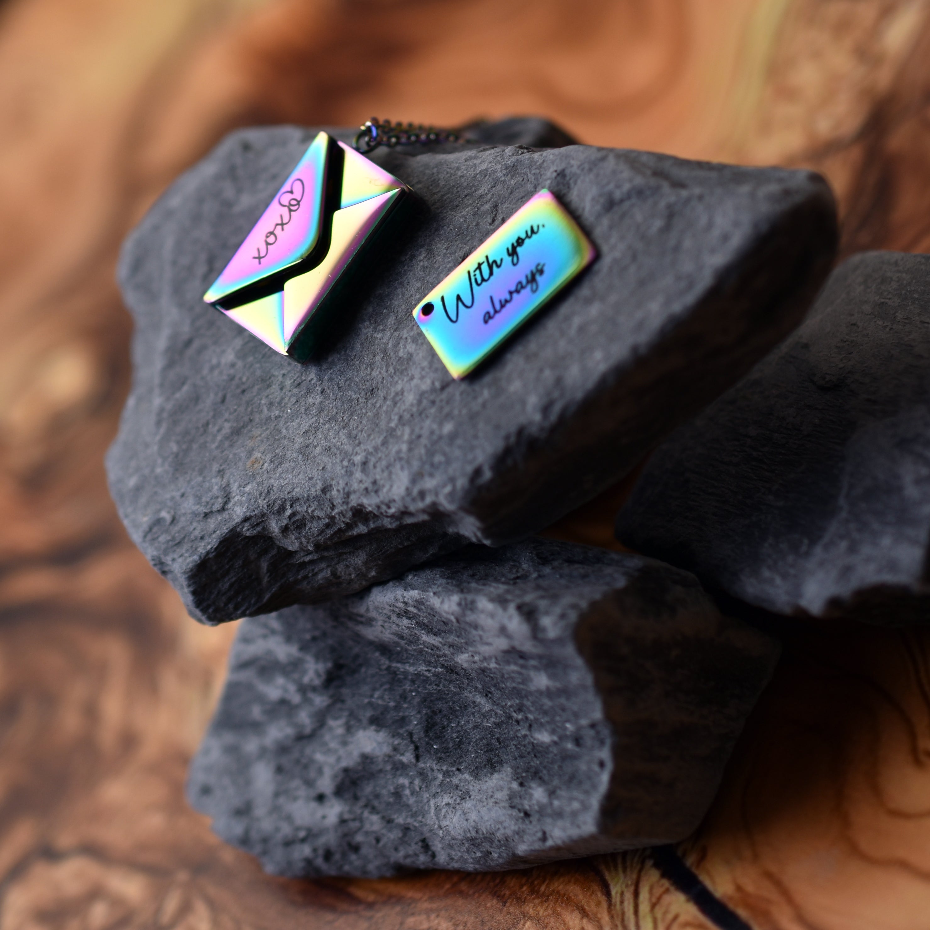 Custom secret letter necklace