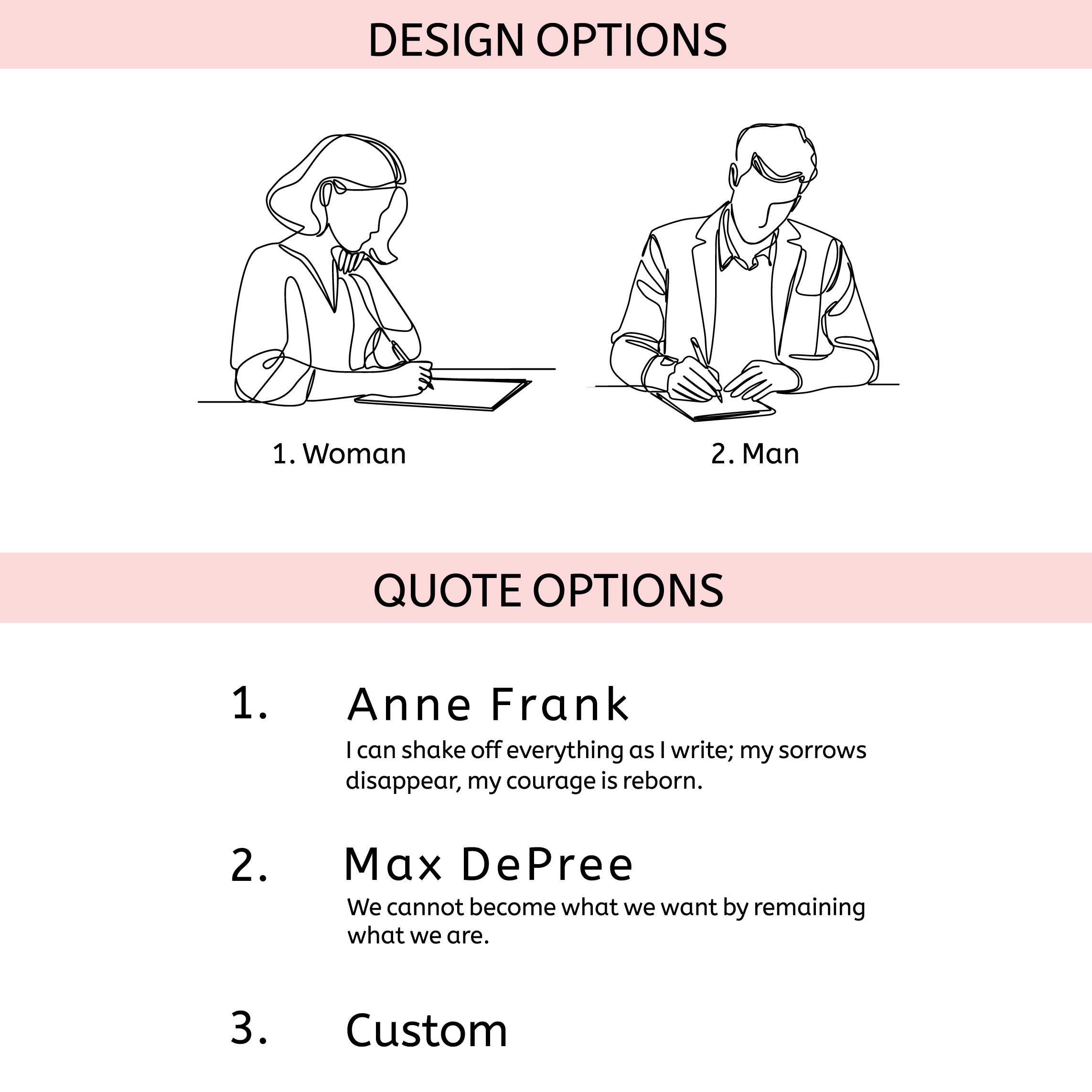 Personalized Quote Journal – Custom Engraved Leatherette Notebook