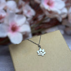 Custom Engraved Paw Print Necklace