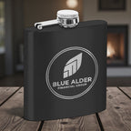 Custom Engraved Matte Black Stainless Steel Flask