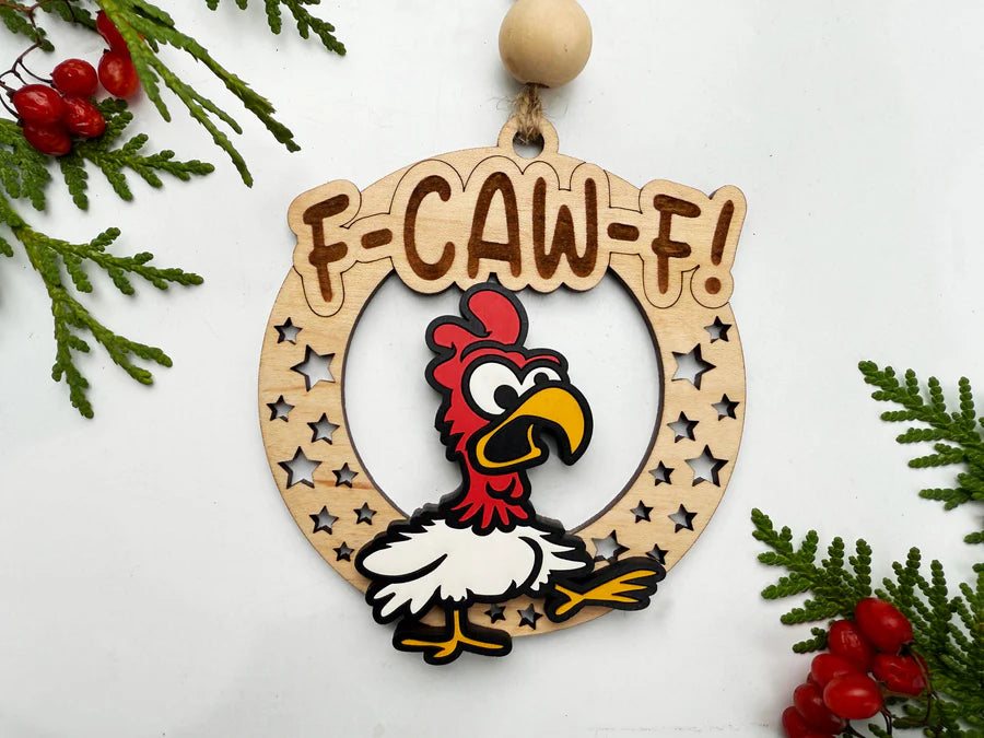 Cheeky Wood Ornaments