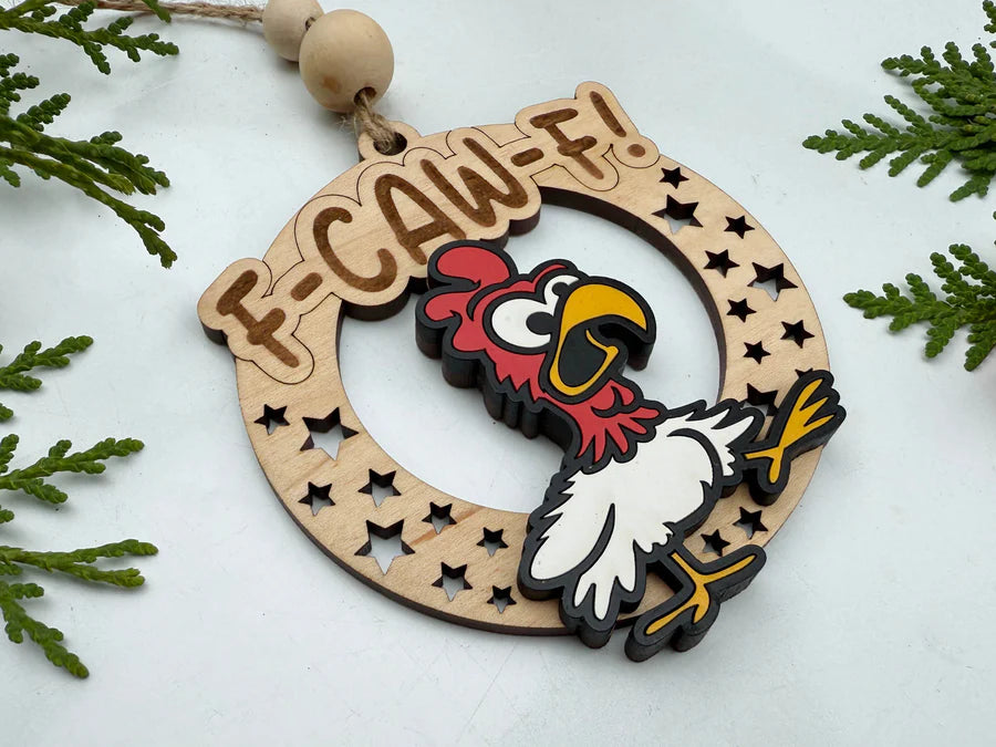 Cheeky Wood Ornaments