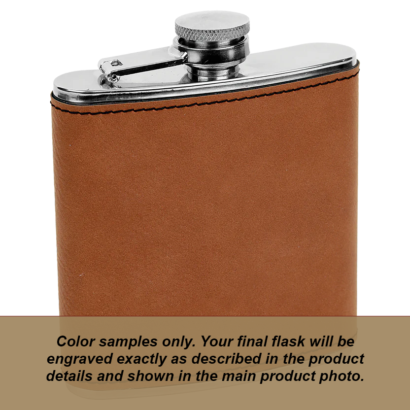 Personalized Birth Flower Flask- 6oz Stainless Steel