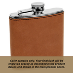 Personalized Birth Flower Flask- 6oz Stainless Steel